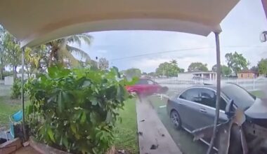 Video shows driver running stop sign before chain-reaction crash in SW Miami-Dade that injured 4, detectives say - WSVN 7News | Miami News, Weather, Sports