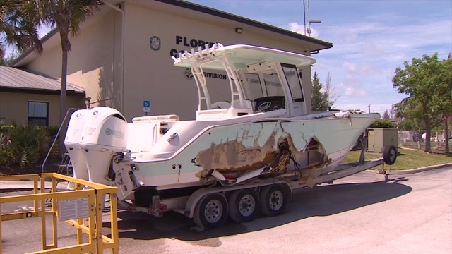 Jury examines boat damaged in deadly 2022 crash on Day 4 of George Pino trial - WSVN 7News | Miami News, Weather, Sports