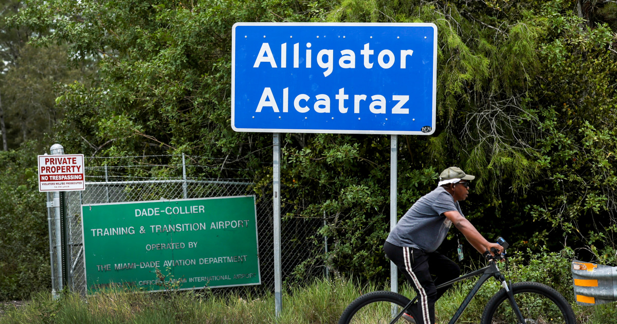 Detainees at Florida’s ‘Alligator Alcatraz’ moved to other facilities, ICE says