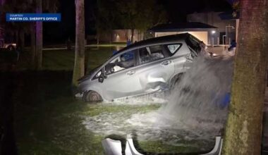 SUV driver slams into water pipe at Martin County treatment plant, affecting service for 7,000 customers - WSVN 7News | Miami News, Weather, Sports