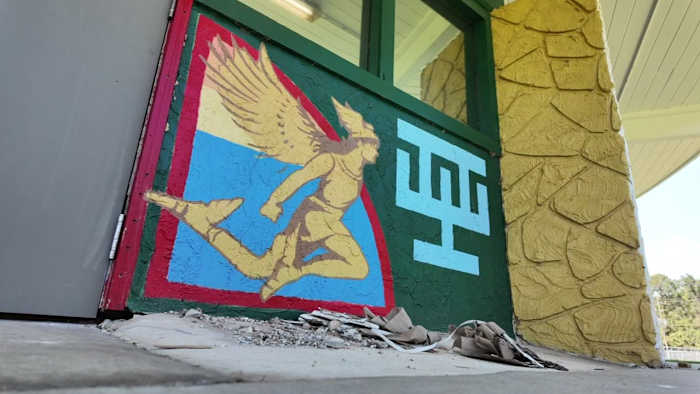 Award-winning Northside Jacksonville mural damaged after wall was hit at Boobie Clark Park