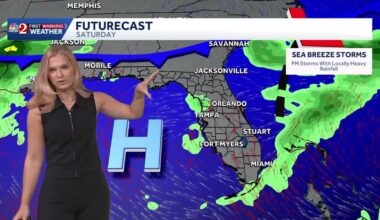 Timing out sea breeze storms this afternoon across Central Florida