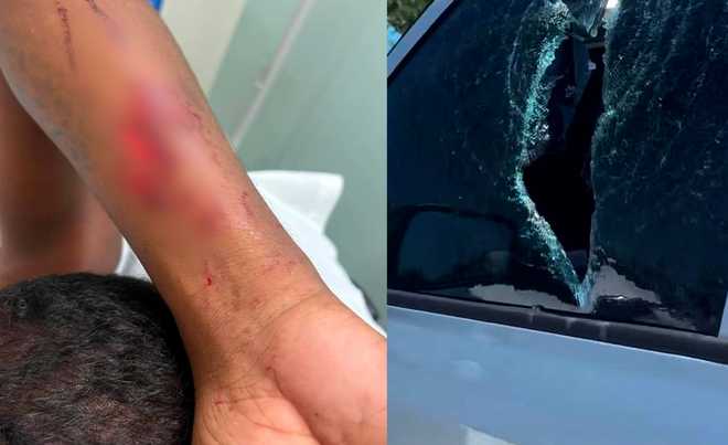 Father punches through window to rescue children trapped inside father punches through truck window to rescue children trapped inside