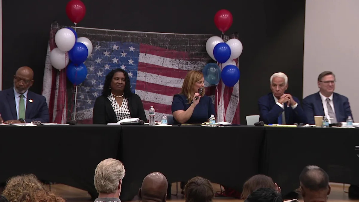 St. Pete mayoral debate: Candidates clash over affordability, hurricane prep, future of Gas Plant District