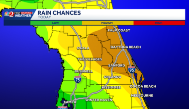 More rain ahead with up to 4 inches possible in Central Florida