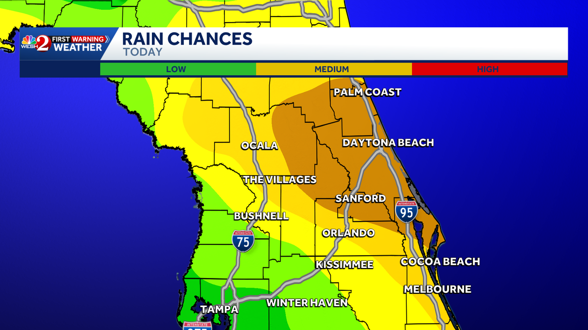 More rain ahead with up to 4 inches possible in Central Florida