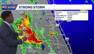 Strong Storms Steamroll into Central Florida to Wrap Father's Day