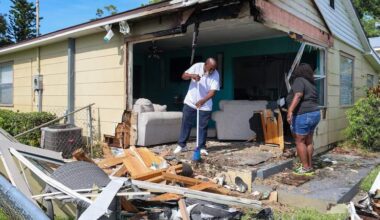 Man arrested after crashing car into St. Petersburg home, police say