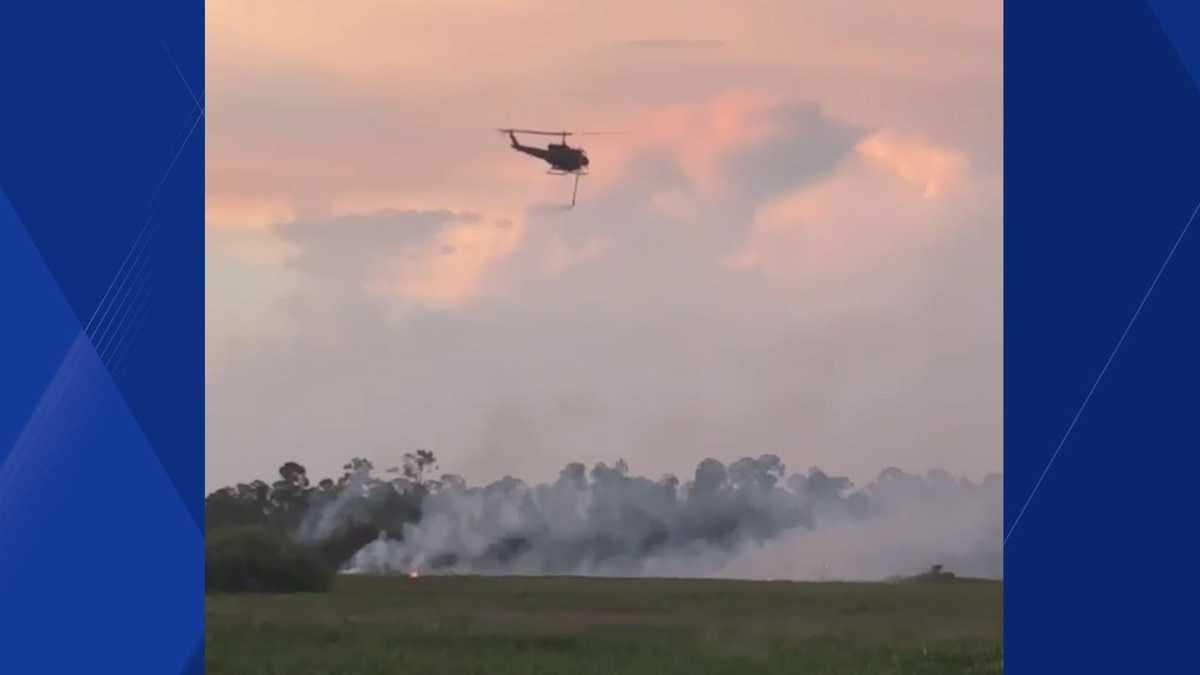 Brush fires spread across Gulf Coast as blaze grows to 240 acres in Babcock/Webb wildlife area