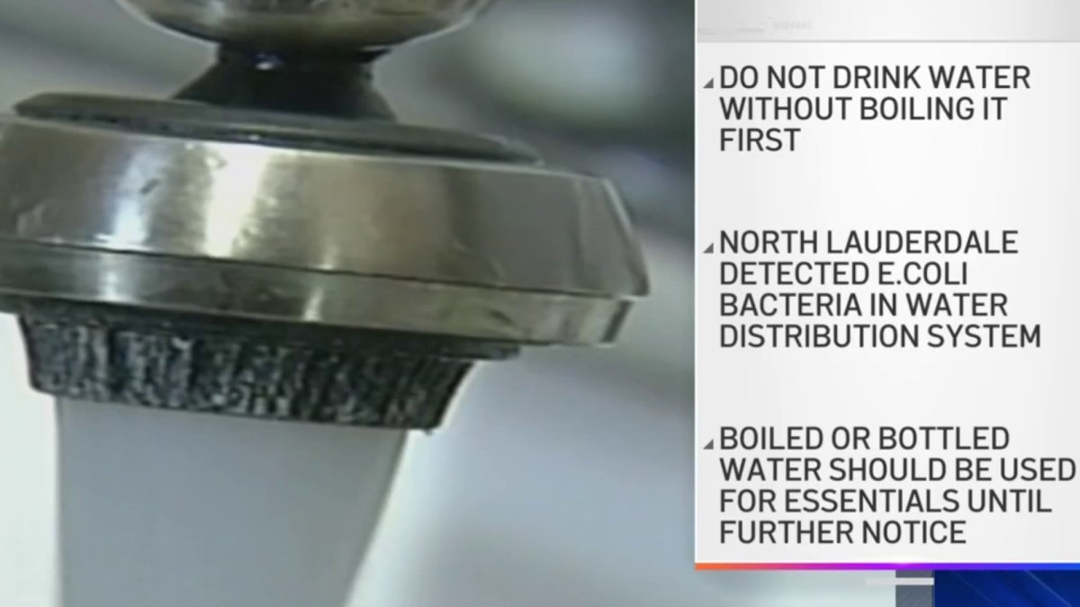 Residents told to boil water in North Lauderdale after it tests positive for E. coli – NBC 6 South Florida