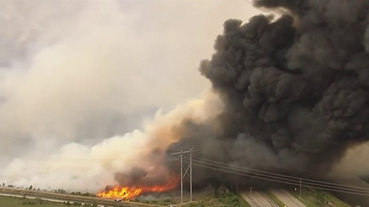 Miami-Dade brush fires consume thousands of acres, spark air quality concerns – NBC 6 South Florida