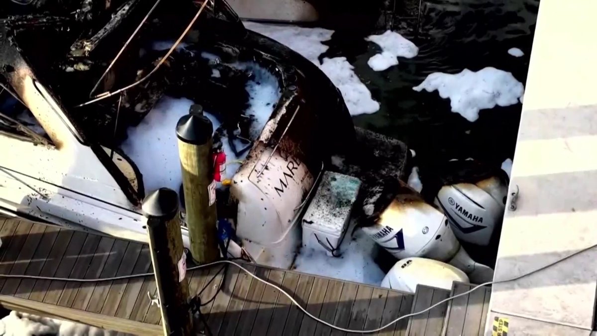 RAW: Four boats catch fire at Miami marina; officials work to determine cause – NBC 6 South Florida
