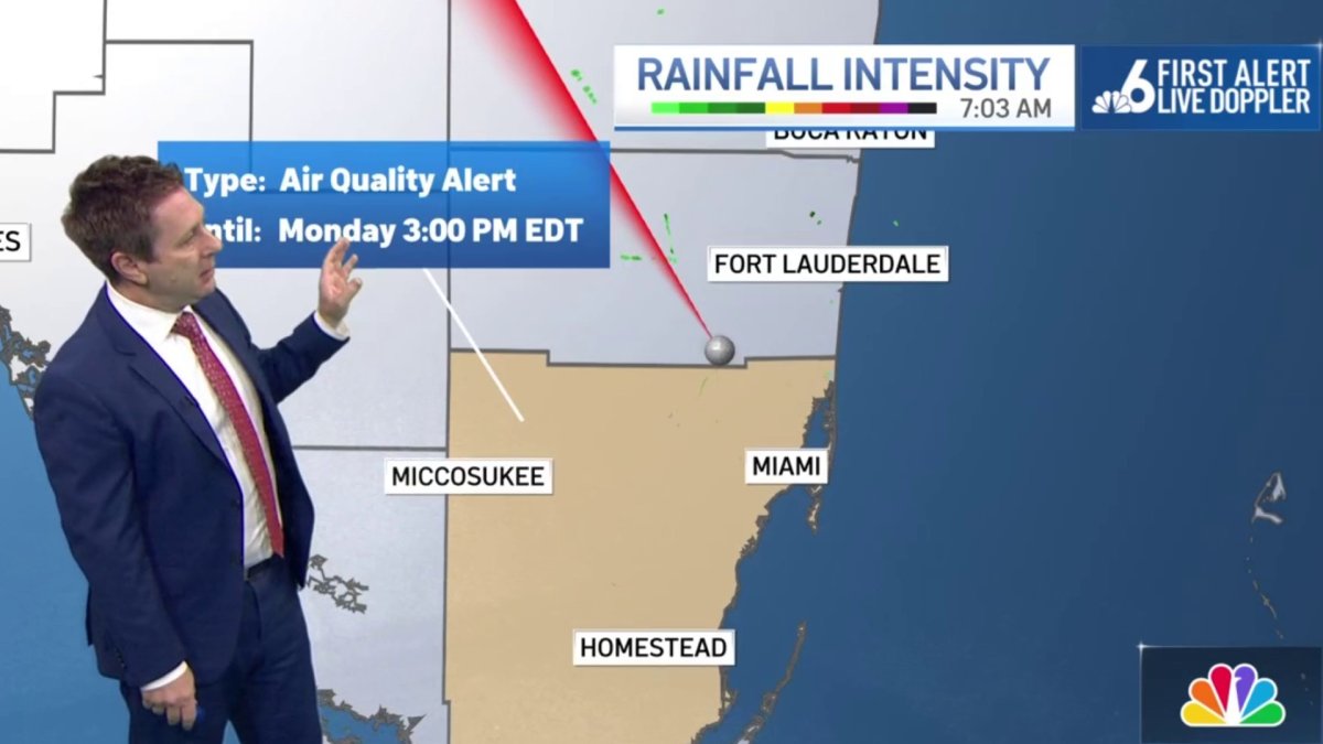 Air quality alert in effect for Miami-Dade due to wildfire smoke – NBC 6 South Florida