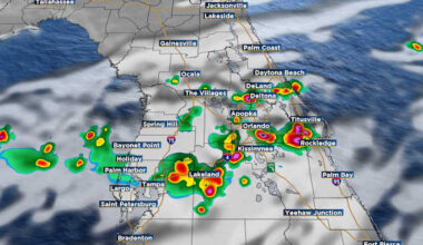 TIMELINE: Storms become more widespread in Central Florida Wednesday