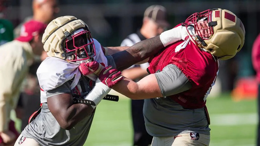 Florida State Seminoles football team practice.
