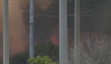 Breaking: Massive fire erupts near Miami cement plant: Thick smoke, crews battle blaze