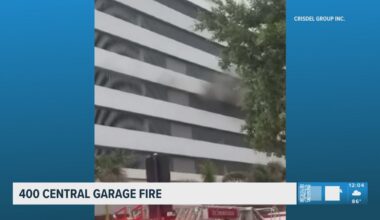 Garage fire on Central Ave. in downtown St. Pete involved two vehicles