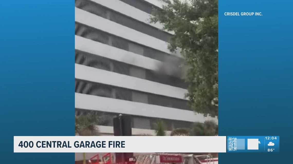 Garage fire on Central Ave. in downtown St. Pete involved two vehicles