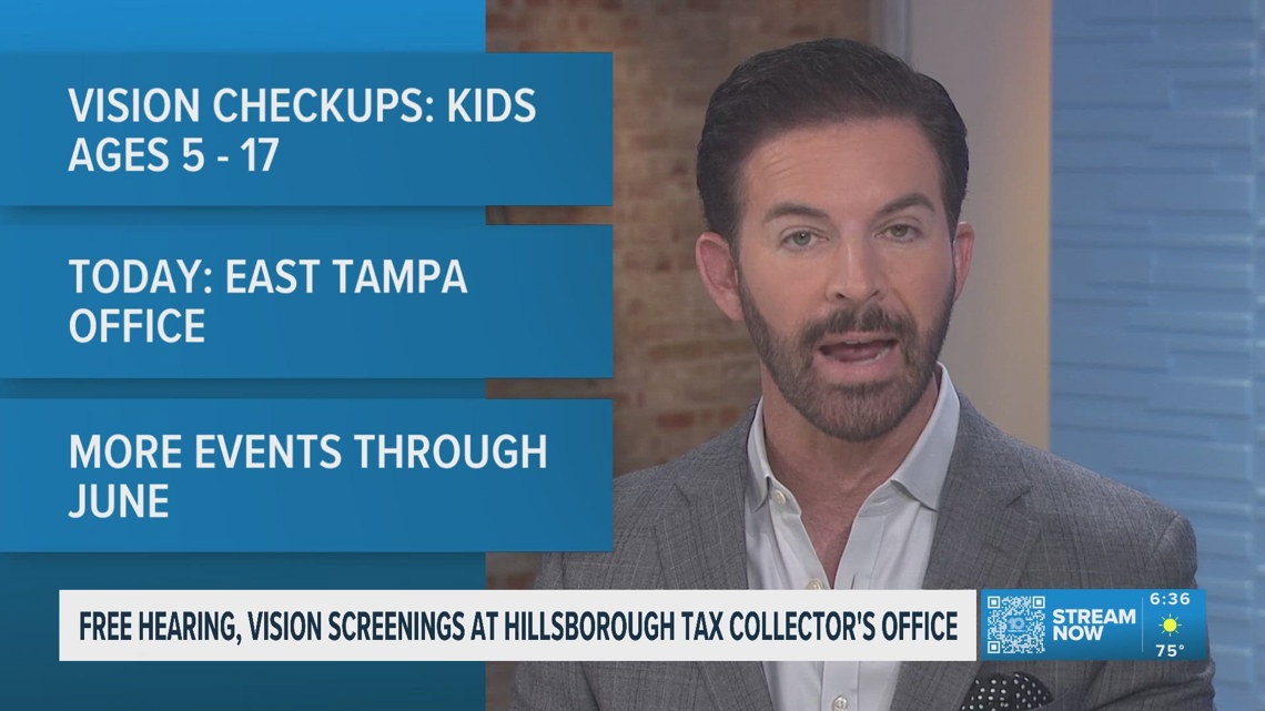Free hearing, vision screenings at Hillsborough Tax Collector's Office