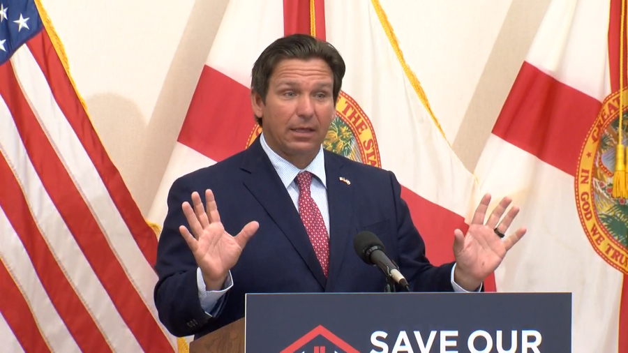Gov. DeSantis discusses state budget in Tampa
