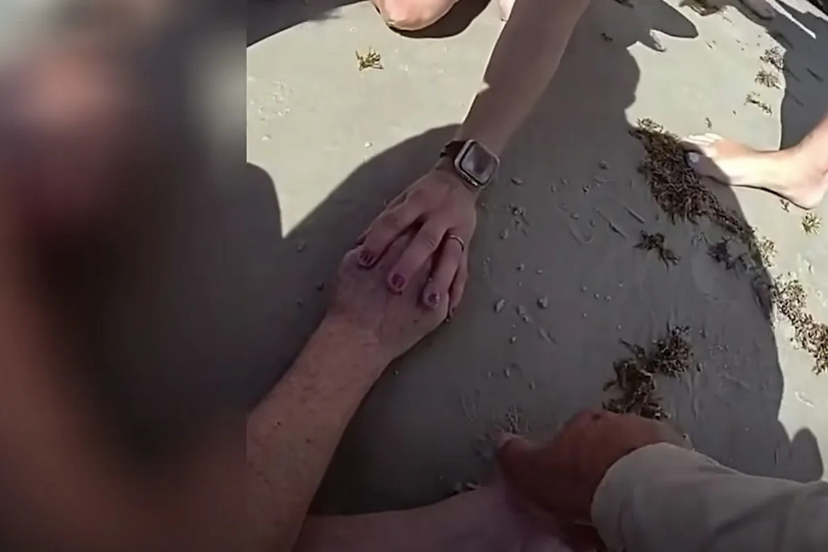 Police Rescue 'Unresponsive' 68-Year-Old Woman Found Floating Face Down in Ocean at Florida Beach: Watch the Video