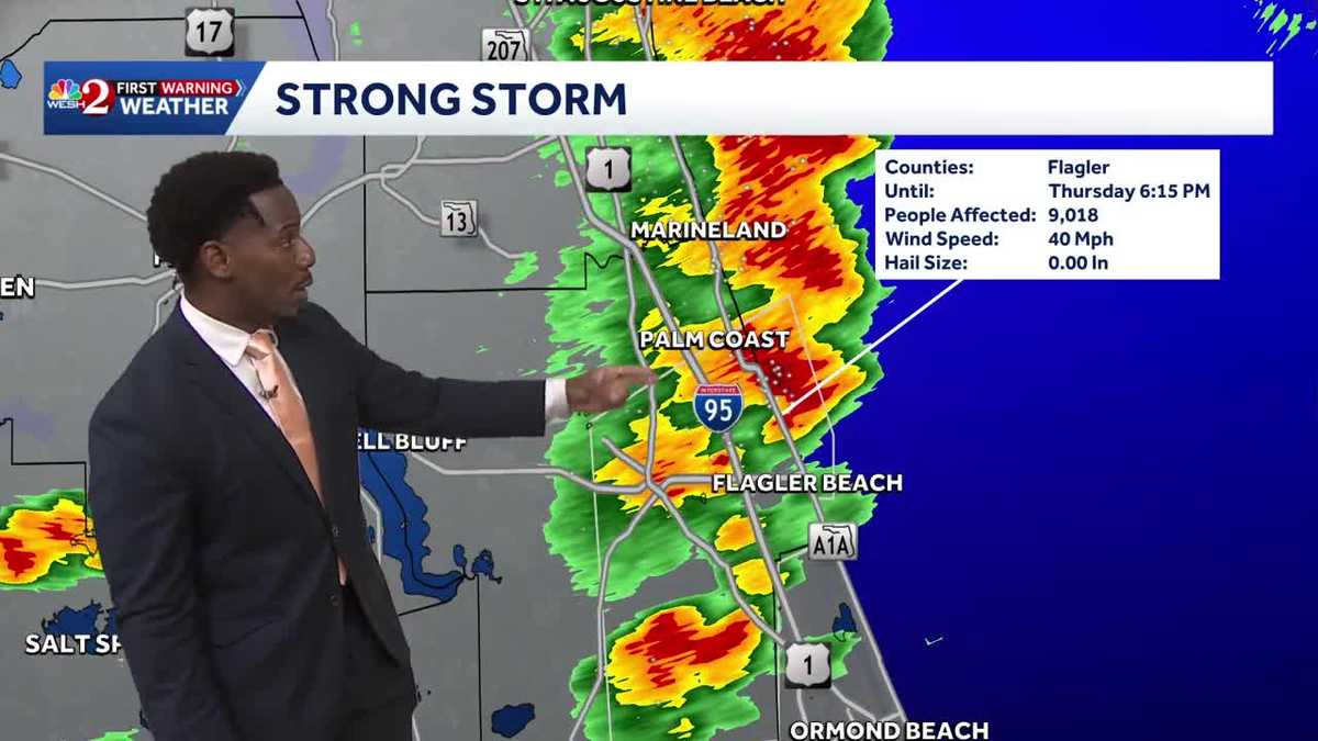 Strong And Severe Thunderstorms Barrel into Central Florida