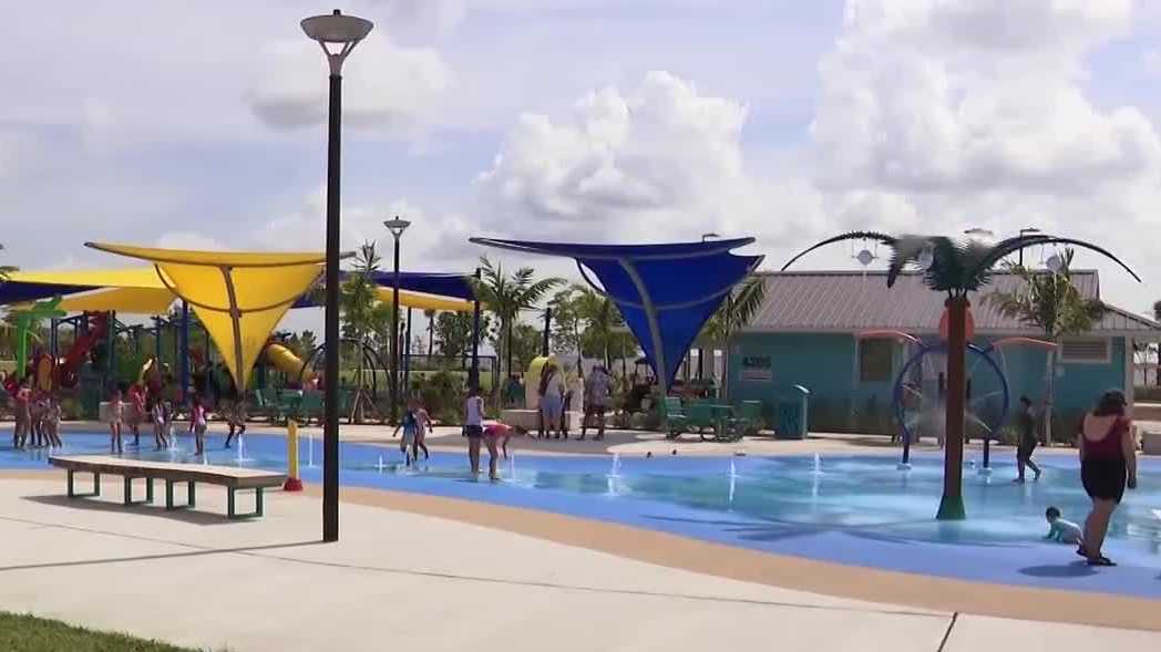 Families turn to Cape Coral's Jaycee Park to stay cool during Gulf Coast heat advisory