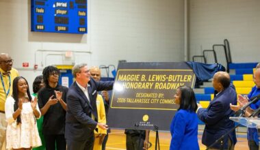 Part of Jim Lee Road designated to honor long-time Tallahassee educator Maggie Lewis-Butler