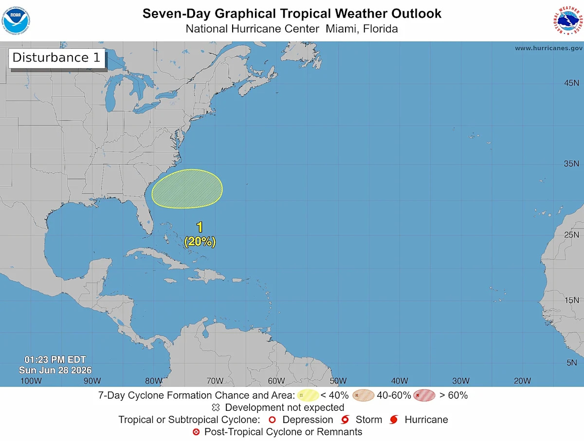 Hurricane center forecasts system could develop off Florida coast