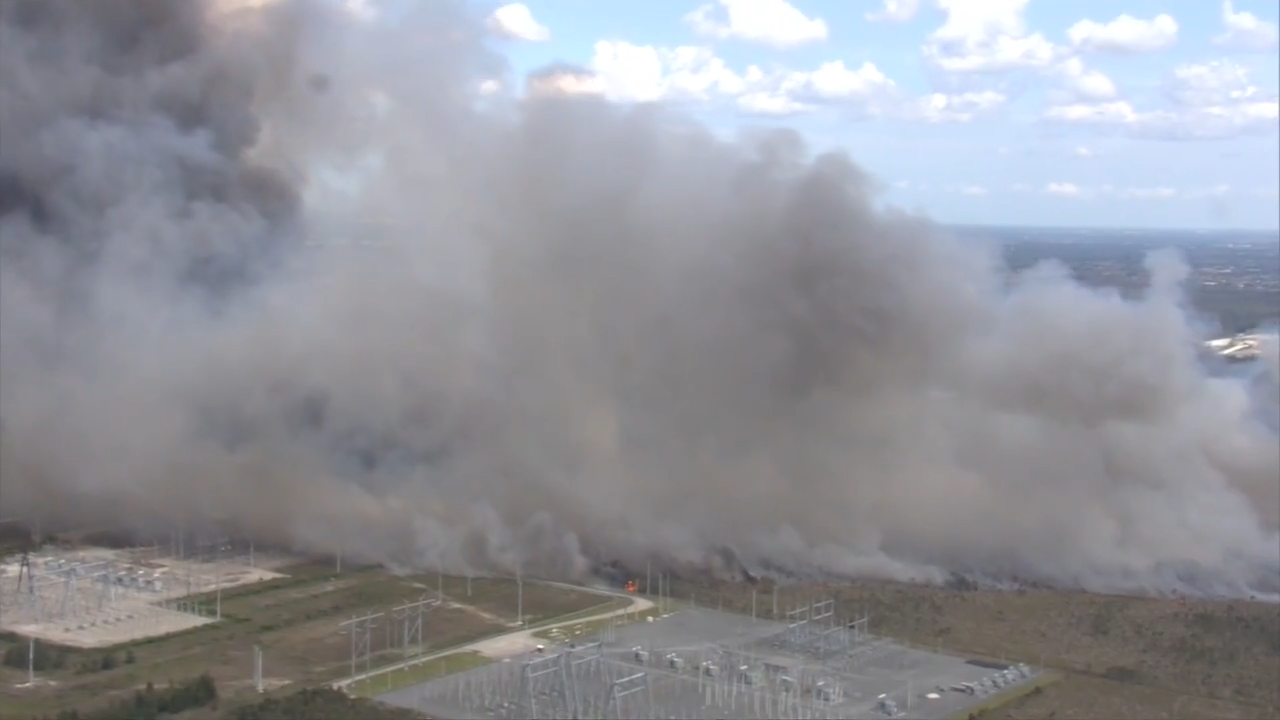 MDFR, Florida Forest Service battle 3-alarm brush fire reported in West Miami-Dade - WSVN 7News | Miami News, Weather, Sports