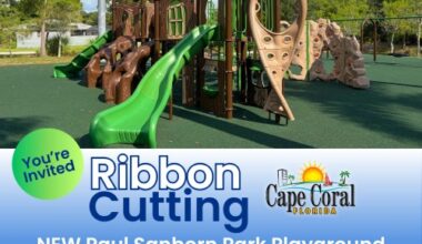 Paul Sanborn Park Playground Ribbon Cutting Set for July 17