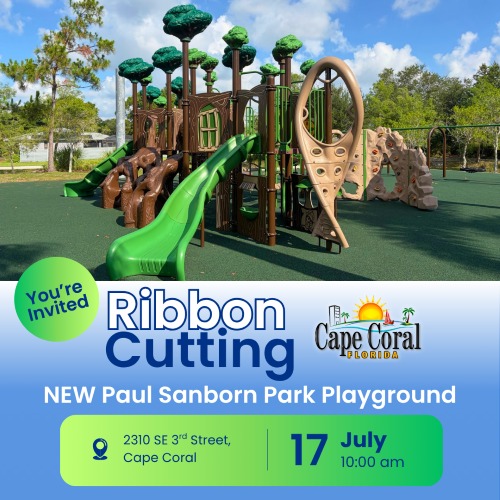 Paul Sanborn Park Playground Ribbon Cutting Set for July 17