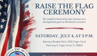 City Releases Program Agenda for “Raise the Flag” Ceremony