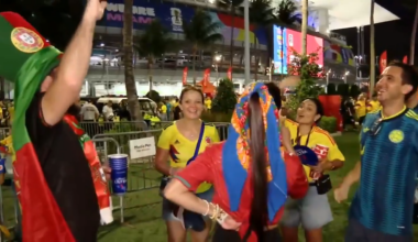 Miami Stadium roars with soccer fans as Colombia vs. Portugal World Cup match ends in a 0-0 draw - WSVN 7News | Miami News, Weather, Sports