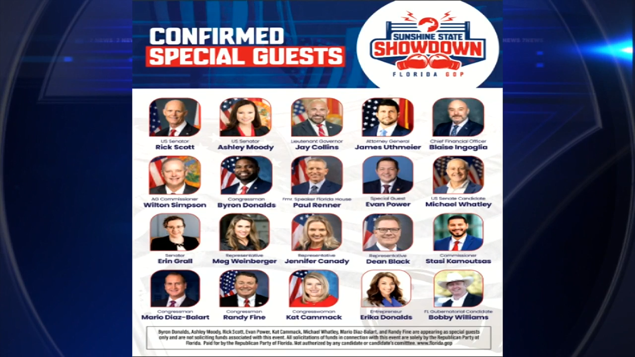 Florida Republicans take center stage at Sunshine State Showdown in Hard Rock Casino - WSVN 7News | Miami News, Weather, Sports