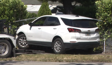 Car crashes into fence in NW Miami-Dade; no injuries reported, cause unknown - WSVN 7News | Miami News, Weather, Sports