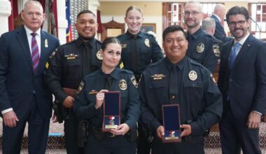Jacksonville officers receive Valor Award for saving Elyse Hand after on-duty shooting