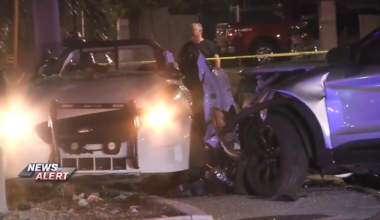 Miami Police officer hospitalized in stable condition after crash involving another vehicle - WSVN 7News | Miami News, Weather, Sports
