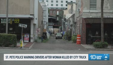 St. Petersburg Police warning drivers after woman killed by garbage truck