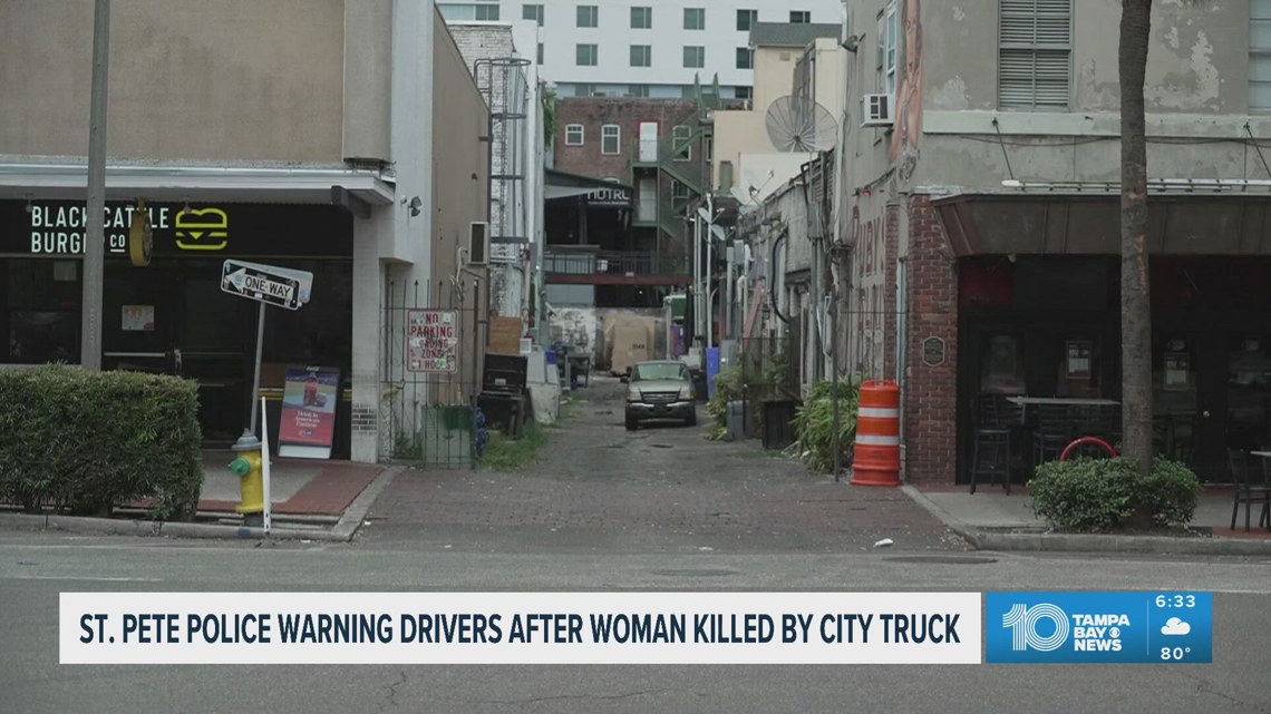 St. Petersburg Police warning drivers after woman killed by garbage truck