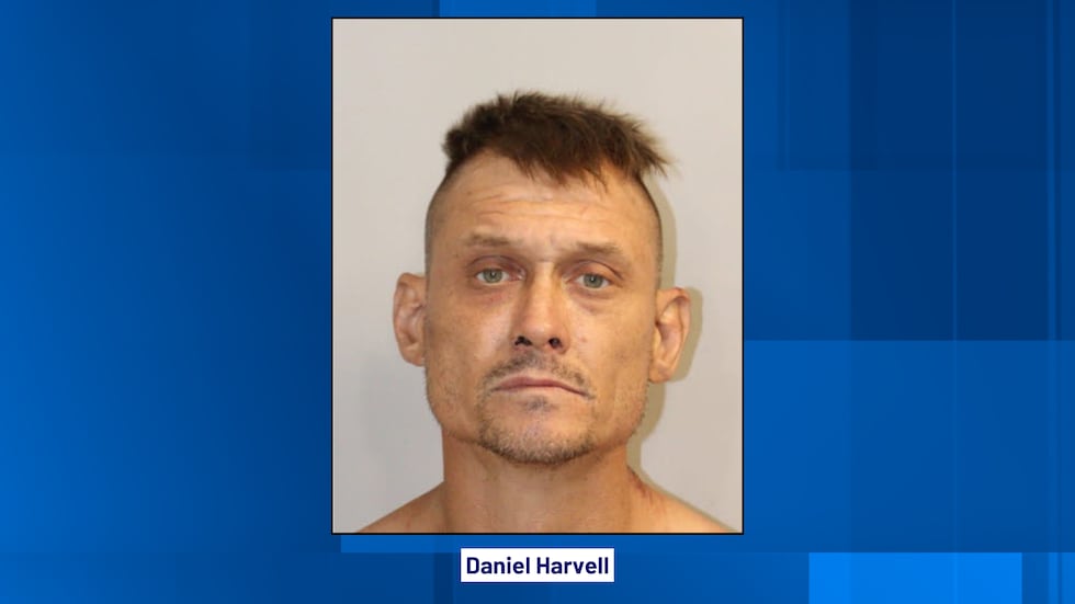 Daniel Harvell's mugshot.