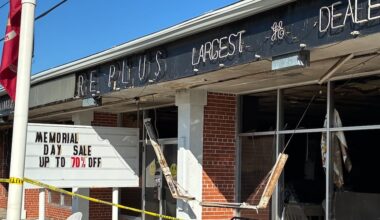 Jacksonville furniture store declared total loss after fire, cleanup underway