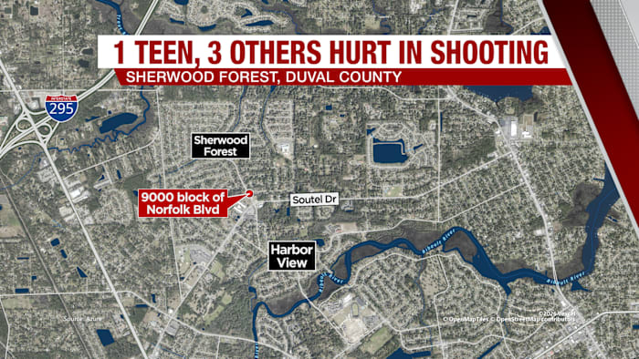 4 people shot after pop-up party, JSO says