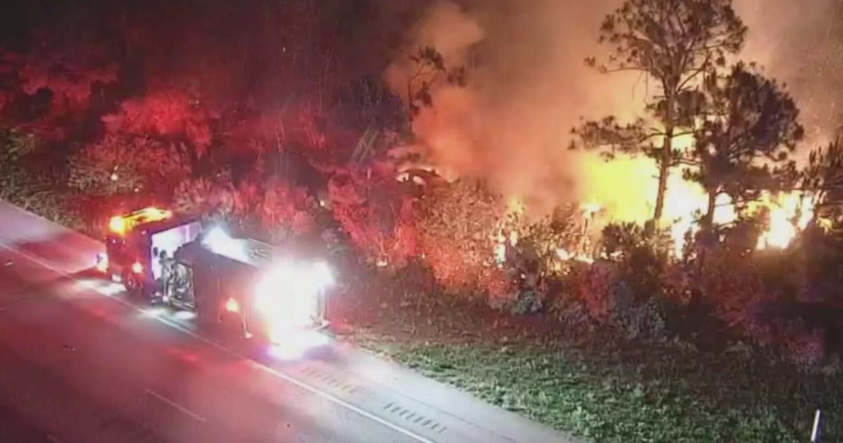 1 injured after crash leads to vehicle fire on I-75 in Charlotte County | Charlotte County
