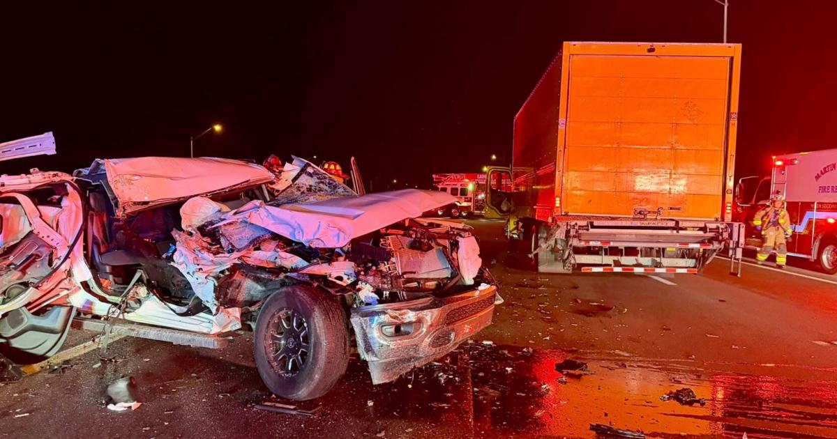 I-95 crash between SUV and semi truck sends one to hospital | Martin County