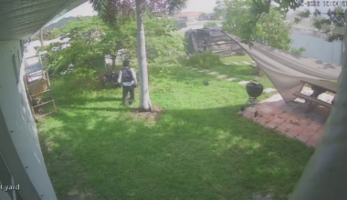 Security video captures car crashing into Cape Coral backyard, ejecting two men | Lee County