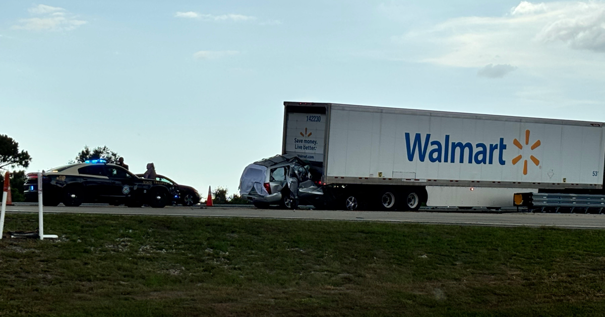 1 person killed after car hits semi-truck on I-75 in Charlotte County | Charlotte County