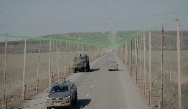 Ukraine lined its roads with enough anti-drone netting this year to cover the length of Florida