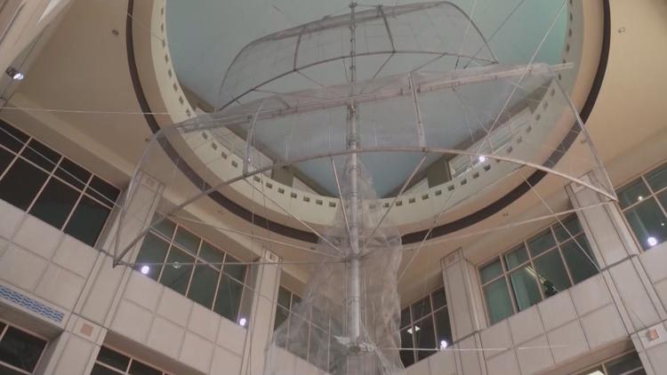 PHOTOS: Tampa Convention Center unveils 3 new art pieces, including a 62-foot-tall structure