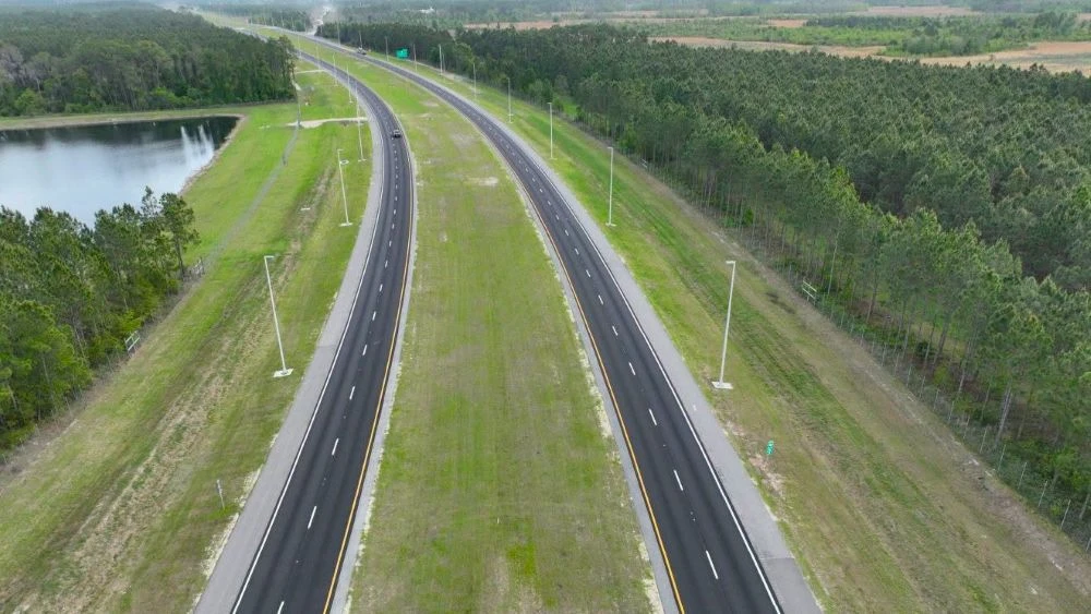 A segment of the First Coast Expressway shown from above.